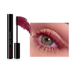 Plump Thick Extension Curling Color Mascara (Option: 01 Raspberry Red)