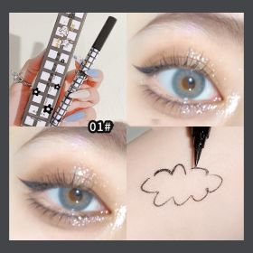 Makeup Xixi Colorful Eyeliner Non Dizzy Stain Anti Sweat (Option: Color1 Black)