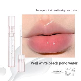 Transparent Lip Gloss Moisturizing Lipstick (Option: 01style)