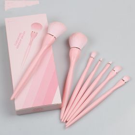 Small Waist Makeup Brush Suit 7 Pieces Full Set (Option: Pink Boxed)