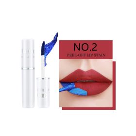 Lip Lacquer Matte Finish Bottom Color Dyed Lip Tear And Pull Lipstick (Option: 02-5ml)