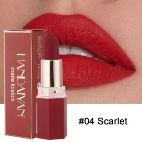 HANDAIYAN Han Daiyan 6-color Matte Nourishing Lipstick Lipstick (Option: 04 Scarlet)