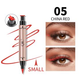 Color Stamp Double-ended Delta Wing Eyeliner (Color: Red)