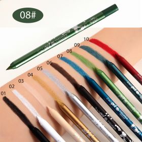 Long Lasting Eyeliner Pen Color Pigment Waterproof Gel Eyeliner Makeup (Color: Green)