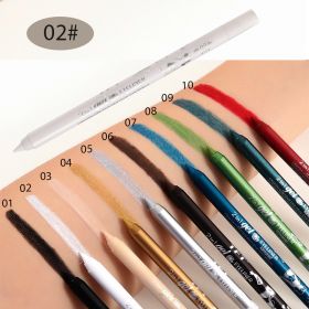 Long Lasting Eyeliner Pen Color Pigment Waterproof Gel Eyeliner Makeup (Color: White)