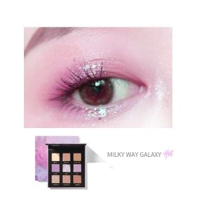 Long Lasting Matte Pearl Glitter 9 Color Eyeshadow Palette (Option: E3019)