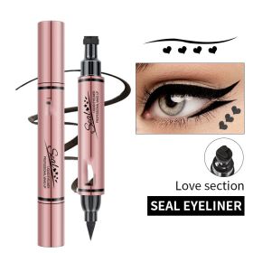 Double-headed Seal Waterproof And Oil-proof Not Easy To Smudge Non-fading Liquid Eyeliner (Option: 35g-Eyeliner Love)