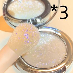 Monochrome Eye Shadow Fluorescent Eg9 (Option: 3pcs White sugar eye shadow)