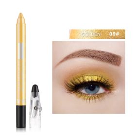 Eye Shadow Pen Stick Lying Silkworm Pearl With Foaming (Option: No.9 gold)