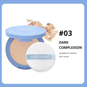 Beauty Powder Waterproof Repair Natural Concealer Long-lasting Finishing Oil Control (Option: 10G-3 Deep Flesh Color)