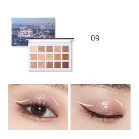 Travel Eye Shadow Disk Daily Earth Color (Option: 9XiAn)