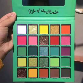 25 Color Eyeshadow Palette Red Girl Mashed Potatoes (Color: Green)