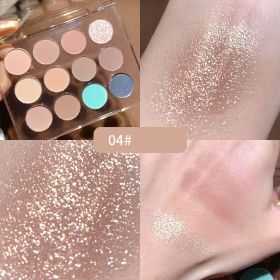 Magic Color Transparent 12 Color Eye Shadow Plate (Option: 04color)