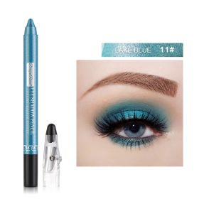 Eye Shadow Pen Stick Lying Silkworm Pearl With Foaming (Option: No.11 pearl lake blue)