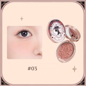 Chocolate Store Embossed Powder Blusher (Option: Plaid tweed)