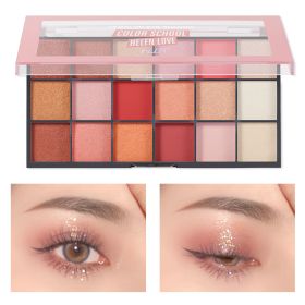 Pearlescent Matte Face Repair Plate Color Makeup Eye Shadow Plate (Option: C03)