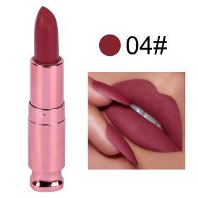 Easy To Color Matte No Stain On Cup Long Lasting Lipstick Lip Balm (Option: 4 Style)