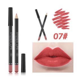 Waterproof And Durable Matte Lipliner (Option: 1G-07color)