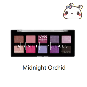 Ten-color Eyeshadow Palette Mystic Petals Midnight Orchid Dark Mystic (Option: Midnight Orchid)