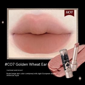 Lip Mud Stick Matte Non Stick Cup (Option: C07 Golden Wheat Ear-Little Angel Lipstick)