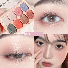 Earth Color Eye Shadow Repair Plate Pearl Milk Tea Color Makeup Cosmetics (Option: Fairy Mirror)