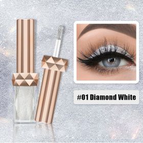 Monochrome Liquid Eye Shadow A Drop Of Tears Highlight Pearl Color Eye Shadow Makeup (Option: 1 Diamond White)