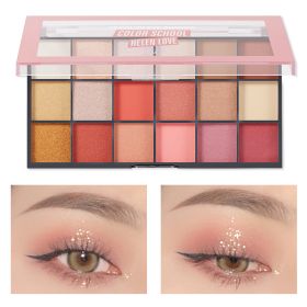 Pearlescent Matte Face Repair Plate Color Makeup Eye Shadow Plate (Option: C02)