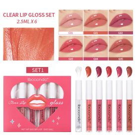 Transparent Lip Gloss Suit Liquid Lipstick (Option: Transparent Lip Gloss Set 1)