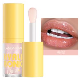 6 Colors Transparent Hyaluronic Acid Lip Balm Gloss (Option: 6 Crystal)