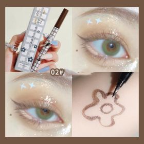 Makeup Xixi Colorful Eyeliner Non Dizzy Stain Anti Sweat (Option: Color2 Corn Brown)