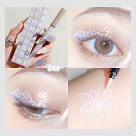 Makeup Xixi Colorful Eyeliner Non Dizzy Stain Anti Sweat (Option: Color4 Coconut Milk)