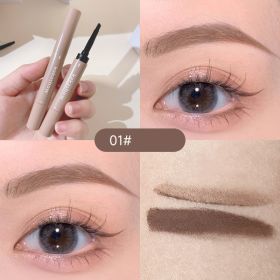 Waterproof Sweat-proof Lasting Non-fading Non-smudged Eyebrow Pencil Dyed Eyebrow Cream (Option: Light Brown)