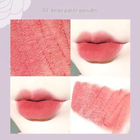 Matte Finish Long Lasting No Stain On Cup Discoloration Resistant Lipstick Lip Liner (Option: 02 Bean Pink)