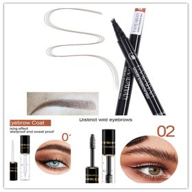 Four-head Eyebrow Pencil Liquid Eyebrow Pencil Tattoo Eyebrow Pencil Eyebrow Pencil 4-head Eyebrow Pencil Four-jaw Eyebrow Pencil (Option: Set3)