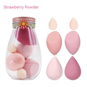 Foreign Trade Makeup Puff 7 PCs Canned Cosmetic Egg Suit Drift Bottle Makeup Sponge Soaking Water Bigger Mini (Option: Little Daisy Strawberry Powder)