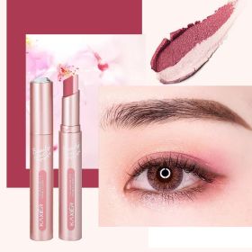 Waterproof And Sweat-proof Gradient Two-color Lazy Eyeshadow Stick (Option: 01color)