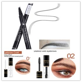 Four-head Eyebrow Pencil Liquid Eyebrow Pencil Tattoo Eyebrow Pencil Eyebrow Pencil 4-head Eyebrow Pencil Four-jaw Eyebrow Pencil (Option: Set5)