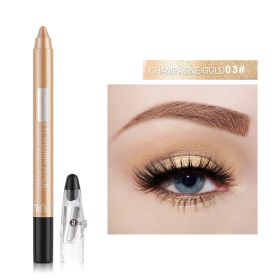 Eye Shadow Pen Stick Lying Silkworm Pearl With Foaming (Option: No.3 pearl almond)