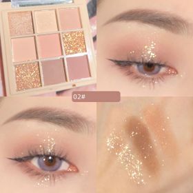 Mashed Potato Nine Color Eye Shadow Plate Earth Color Beauty Makeup (Option: C02)