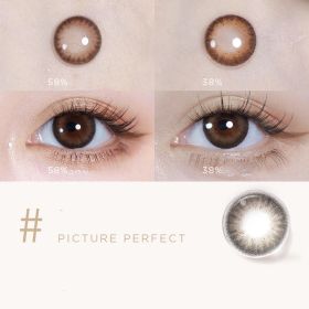 Mini Series Daily Color Contact Lenses (Option: Film Brown38-700Degree)