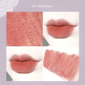 Matte Finish Long Lasting No Stain On Cup Discoloration Resistant Lipstick Lip Liner (Option: 04 Cinnamon)