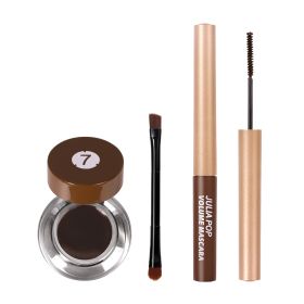 Eyeliner Makeup Set Is Smudge-free And Waterproof (Color: Brown)