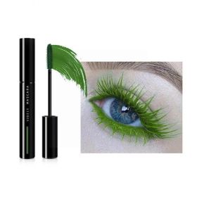 Plump Thick Extension Curling Color Mascara (Option: 04 Grass Green)