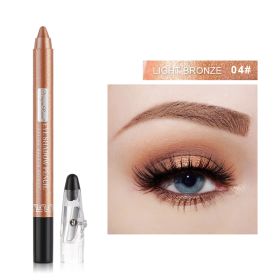 Eye Shadow Pen Stick Lying Silkworm Pearl With Foaming (Option: No.4 pearl brown)