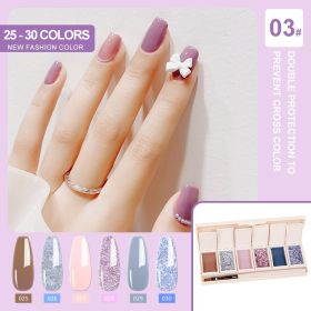 Cream Nail Polish Eye Shadow Bag (Option: 6color3)