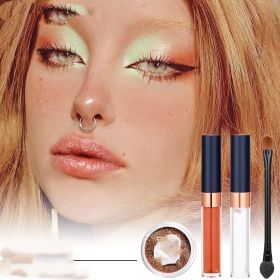 Glitter Lip Gloss Suit Cold Color Pallete (Option: Style2)