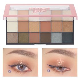 Pearlescent Matte Face Repair Plate Color Makeup Eye Shadow Plate (Option: C06)