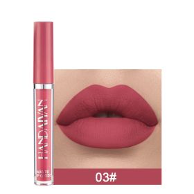 Lip Mud Lazy Lipstick Lip Glaze Authentic Matte Lip Gloss Not Easy To Dip Cup (Option: 3 Style)