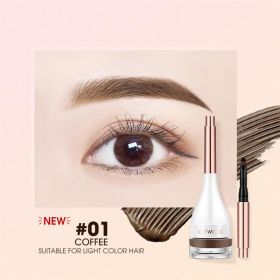 Waterproof And Sweatproof Long-lasting Natural Shaping Eyebrow Dye (Option: 01Brown)