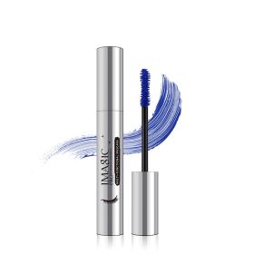 Plastic Silver Tube Mascara Thick Curl Gourd Brush (Option: Blue Chinese Version)